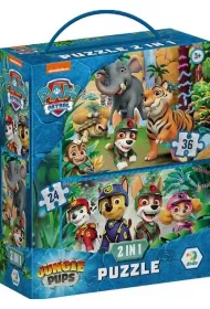 Puzzle 2w1 (24+36 el. Psi Patrol Przygoda w d�unlgi Dodo