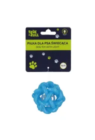 Pi�ka dla psa �wiec�ca 6cm niebieska TRIK&ROLL 560862