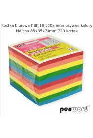 Penword Kostka biurowa mix 85x85x70mm 720 kartek