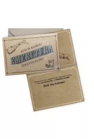 Kukartka Karnet Emerytura vintage