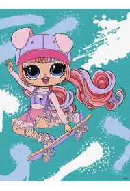 Malowanie po numerach - Tweens LOL Skate Dance Ideyka