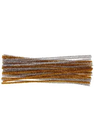 Brewis Druciki kreatywne metalizowane z�ote i srebrne 30cm