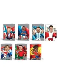 Mar Mar Zeszyt A5 40k. kratka Footbal Icons mix 6 postaci
