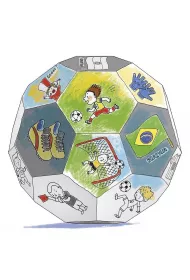 Pi�ka no�na kolorowanka XXL 3d