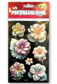 Naklejki foliowe Metalic Double Flowers PENMATE