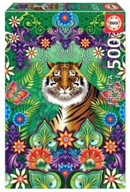 Puzzle 500 el. Tygrys bengalski, Catalina Estrada Educa