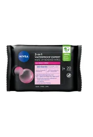 Nivea MicellAIR Waterproof Expert chusteczki oczyszczajce do twarzy 20 szt.