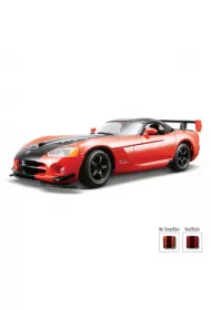 Bburago model dodge viper srt 10 acr red/black 1:24