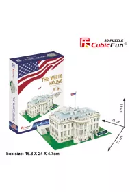 Puzzle 3D 56 el. Bia�y Dom Cubic Fun