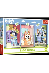 Puzzle 3x50 Rodzina Bluey TREFL