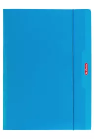 Herlitz Teczka A4 z gumk Color Blocking niebieski