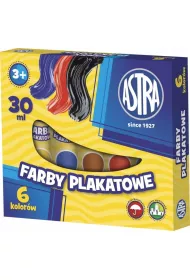 Astra Farby Plakatowe w tubach 6 x 30 ml
