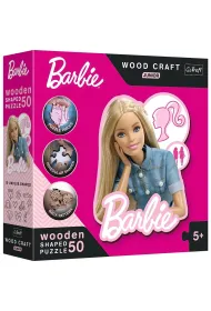 Puzzle drewniane 50 el. Pi�kna Barbie Trefl