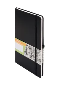 Antra Notes A5 Romantyzm Czarny kratka