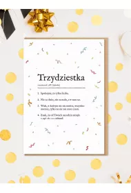 Nadwyraz.com Karnet Urodziny - trzydziestka