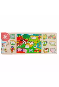 Puzzle drewniane 3w125 elem Na wsi 1583185 Brimarex