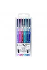 Marvy Cienkopisy Le Pen Flex Jewel 6 kolor�w