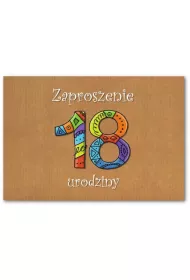 Trend Zaproszenie Urodziny 18 ZT43 10 szt.