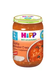 Hipp Zupka pomidorowa z ryem i indykiem po 12. miesicu 250 g Bio