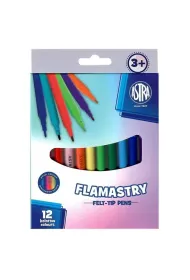 Astra Flamastry okr�g�e Cx Pastel Line 12 szt.