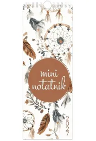 Kalendarz 2027 notatnikowy 33x12,5cm Boho
