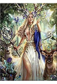 Norimpex Diamentowa mozaika Kobieta lena, wadczyni lasw 30x40cm 1008643