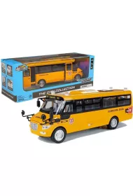 Autobus szkolny metalowy z nap�dem frykcyjnym LeanToys