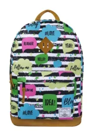 Paul&Co. Plecak dwukomorowy Pasy dymki