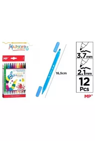 Mp Main Paper Flamastry dwustronne 12 szt.