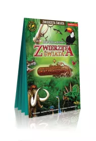Zwierz�ta �wiata i �wiat Prehistoryczny mapa dla dzieci PL XXL laminat