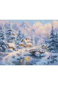 Ideyka Mozaika diamentowa - Zimowy spok�j 40x50cm