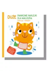 Kotek. Du�e piankowe naklejki dla maluszka. Koloruj� i naklejam