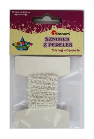 Titanum Sznurek koralik�w 2mm/2,5m.bia�e 16199A *