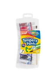 Patio Farby Colorino Kids Tempera w tubach z p�dzelkiem 10 kolor�w x 10 ml