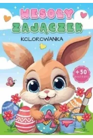 Wesoy zajczek kolorowanka