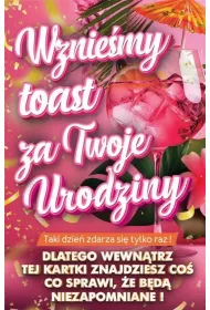Yeku Karnet Urodziny z nak�adk� na butelk�