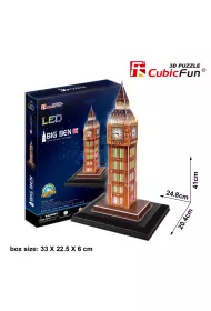 Puzzle 3D Led Zegar Big Ben L501H Cubic Fun