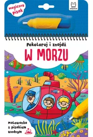 Pokoloruj i znajd� w morzu. Malowanka z pisakiem wodnym