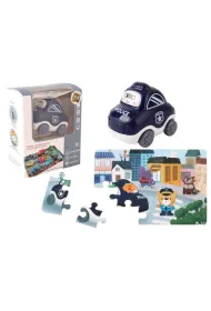 Auto puzzle 20 el. Przygoda drogowa - policja Pro Kids