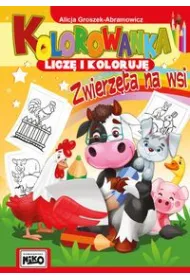 Kolorowanka Licz� i koloruj� Zwierz�ta na wsi