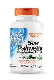Doctors Best Saw Palmetto Berries - Palma Sabalowa - standaryzowany ekstrakt Suplement diety 60 kaps.