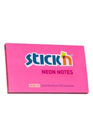 Stickn Notes samoprzylepny neon ciemnor�owy 12.7 x 7.6 cm