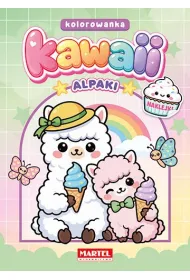 Kawaii. Alpaki z naklejkami