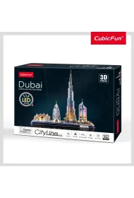 Puzzle 3D 182 el. Dubaj LED Cubic Fun