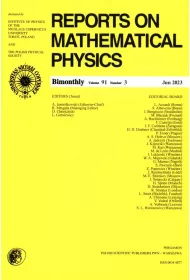 Reports on Mathematical Physics 91/3 2023