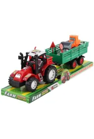 Traktor z przyczep� i spychaczem Trifox