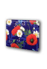 Penmate Teczka �amana a4 na gumk� t0126 kwiaty polskie maki w fiolecie folia mat nierysuj�ca
