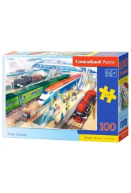 Puzzle 100 el. Train Station Castorland