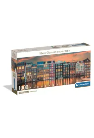 Puzzle 1000 el. Panorama - Bright Amsterdam Clementoni