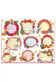 Naklejki na prezenty 16x20cm 9 wzor�w